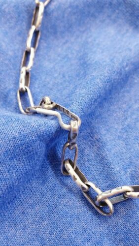 Triangle Design Native Southwestern Sterling Silver Navajo Chain Necklace 