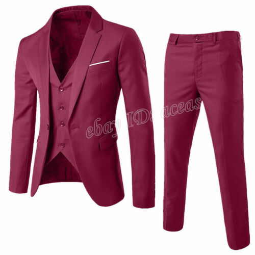 Men/'s Tuxedos Jacket /& Pants Set Slim Fit Business Formal Wedding Blazer Suit