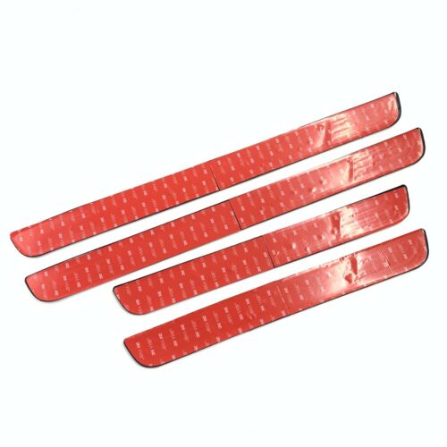 4PCS Silver Rubber Car Door Scuff Sill Cover Panel Step Protector For Chevrolet
