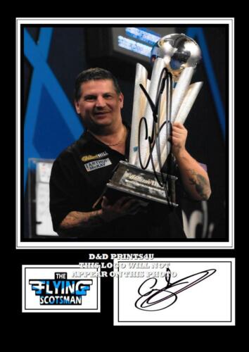 great gift ###### gary anderson  signed a4 photo//mounted//framed reprint #125