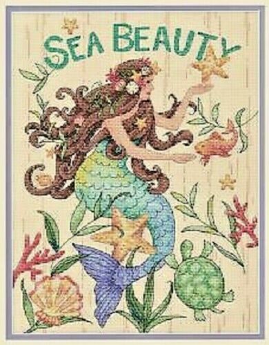 Counted Cross Stitch Kit SEA BEAUTY Mermaid Dimensions  NEW RELEASE!!