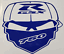 SUZUKI GSXR 750 SKULL DECAL STICKER