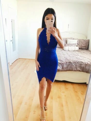 Longitud de la rodilla Clubbing Mujer Sólido