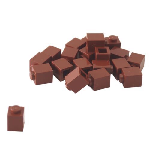 20 NEW LEGO Brick 1 x 1 Reddish Brown