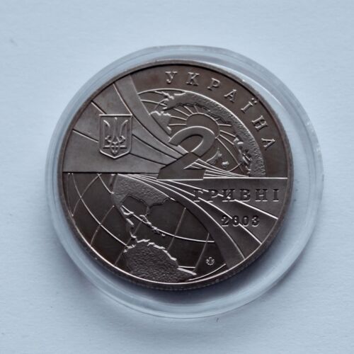 100 YEARS Of WORLD AVIATION National University Ukraine 2003 Coin 2 UAH KM# 180