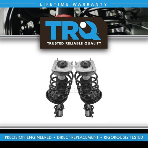 TRQ Front Complete Shock Strut Spring Assembly LH RH Pair for S60 V70 S80