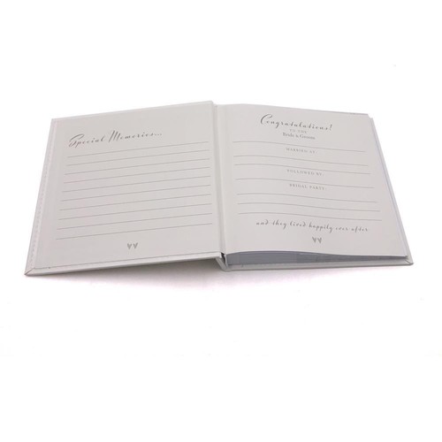Día de boda Personalizado Foto Álbum 5 por 7 fotos entrelazadas Anillos WG12057-P