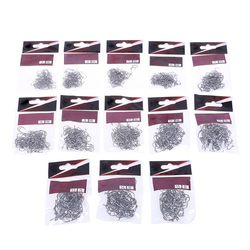 50//60//70//100 Pcs Angelhaken Köderhalter aus Kohlenstoffstahl AngelhakXJ