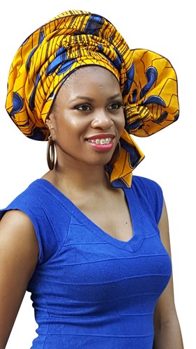 100/% Cotton DPH3816 Peacock African Print Ankara Head wrap Tie scarf