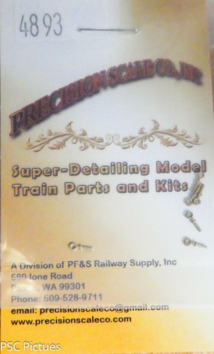 Precision Scale O #4893 Brackets .6mm Pipe .024/" Core O=1-1//8/" HO=2-1//4/"
