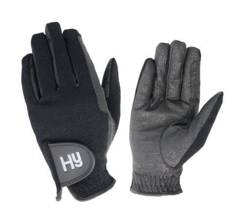 HY Hy5 adultes Ultra Grip chaleur Renforcé Palm Gants d/'équitation Noir XS-XL