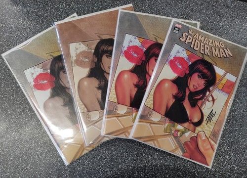 Amazing Spider-Man #800 Adam Hughes Variant Set SIGNED
