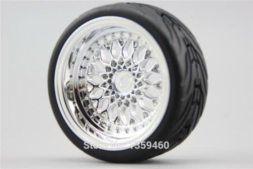 1//10 Rc Onroad Wheels /& Tires for  Sakura Associated Tc3 Thunder Tiger Ts4n Ts4E