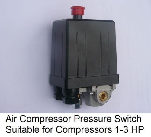 AIR COMPRESSOR PRESSURE SWITCH SINGLE PHASE SUITABLE FOR COMPRESSORS 1-3 HP 