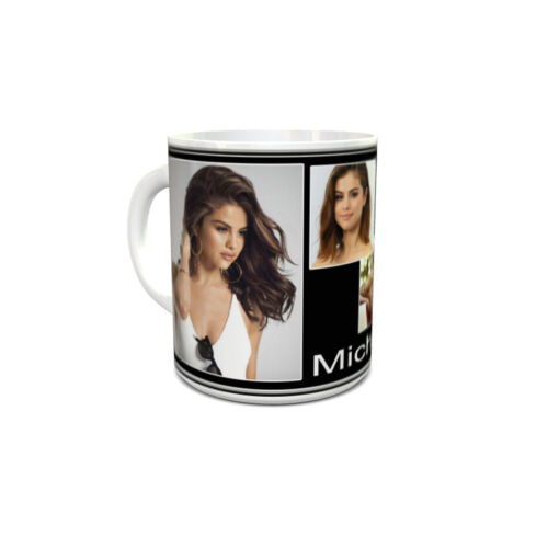 Selena Gomez custom printed mug personalised with your name unusual gift idea 