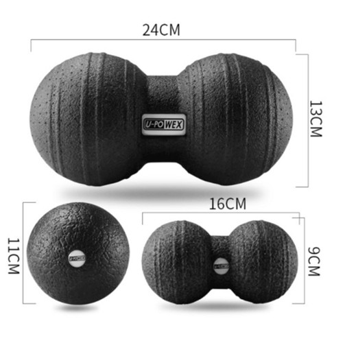 3 Stücke Selbstmassage Massagedoppelbal Rolle Massageball EPP Faszienball