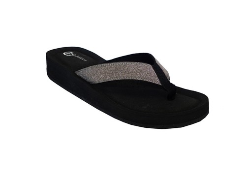 Foxy New Women/'s RDVOL Mid Wedge Glitter Sandals Stylish Fashion Flip Flops