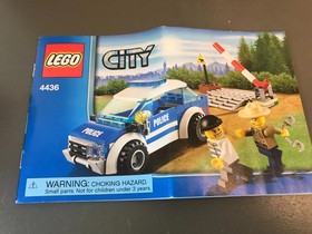 Lego - City - Patrol Car #4436 (w/Instructions + Box) COMPLETE!