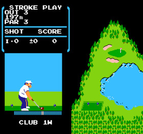 Golf Nintendo NES (BANDAI) game PAL UKV Complete