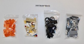 Lego Creator 3 in 1 Sunset Speeder (31017) Used Set/Complete/No Manuals/No Box