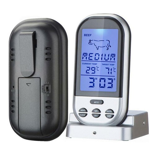 Digital Wireless Fleisch BBQ Thermometer Ofen Lebensmittel Sonde Küche werkzeug