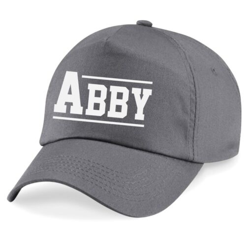 Kids Personalised Varsity Name Baseball Cap Printed Customised Hat Girls Boys