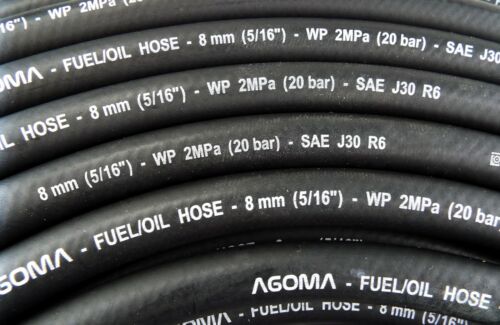 8MM RUBBER REINFORCED FUEL HOSE/PIPE FOR ENGINEs,OIL,GAS,FUEL INJECTION 