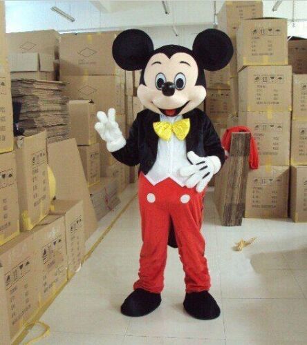 2019【Top Sale】Mickey Mouse Mascot Costume Adult Size Party Dress Suit Halloween 