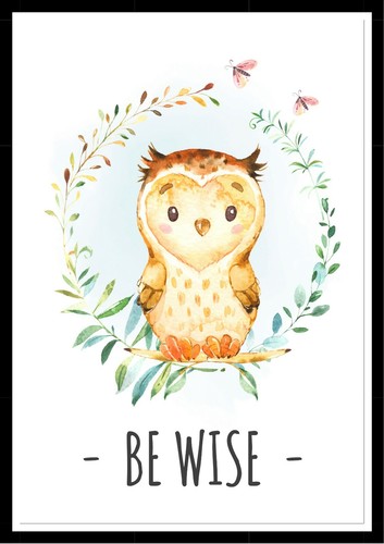 Woodland Animal Nursery Prints with Quotes A4 Prints Only
