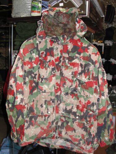 Veste Armée Suisse camouflage Alpenflage t 48 militaire Swiss Army jacket M