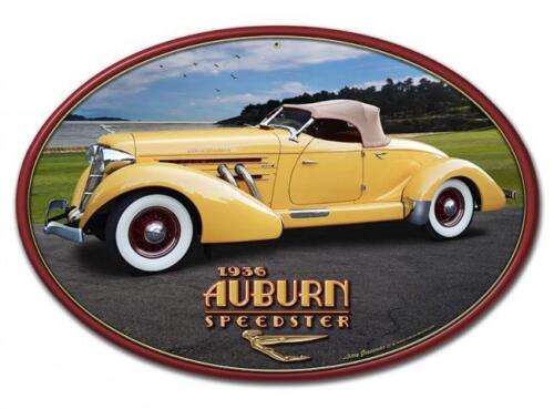 1936 Auburn Speedster Racing Vintage Classic Automobile HotRod Metal Sign LG789