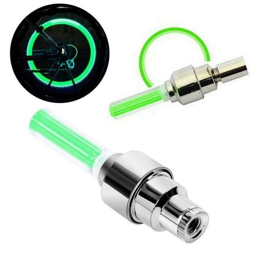 2 x Multi Colour LED Neon Car Bike Wheel Tire Tyre Valve Dust Cap Spoke Lights