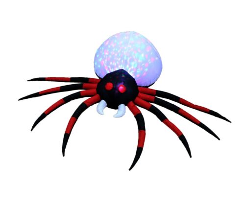 8 Foot Wide Halloween Inflatable Special LED Light Effect Spider Yard Decoration