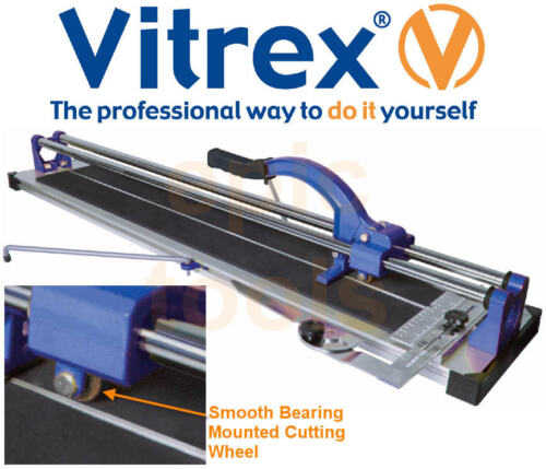 102380 VITREX PRO 630mm/2' Cut Flat Bed Manual Wall Floor Tile Cutter & Blade 