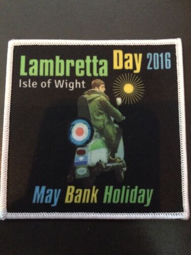 Lambretta Day 2016 Sew On Patch Collectable BN Mod Scooter Isle Of Wight