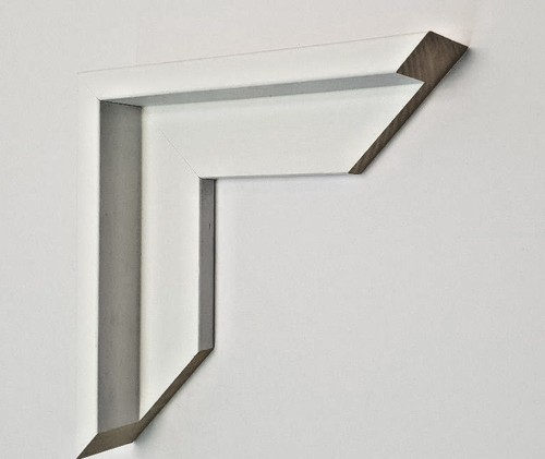 White L Shape Wood Picture Framing frame Moulding 56 x 40mm per stick 2.55m