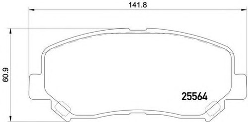 1 SATZ BREMSBELÄGE BREMSKLÖTZE VORNE MAZDA CX-5