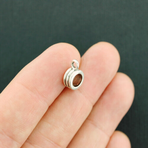 12 Bail Beads Antique Silver Tone Spacer Beads SC7466 