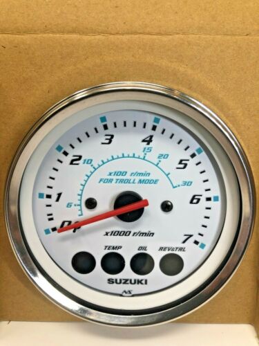 Suzuki Outboard 4/" Multifunction Tachometer W//Troll Mode Gauge 34200-93J53