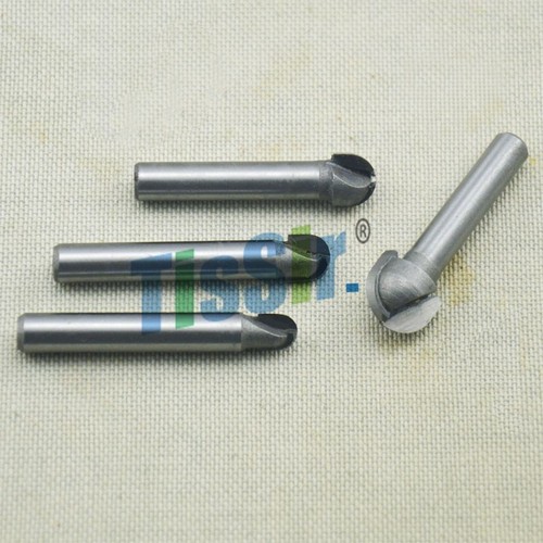 1//4,5//16,3//8,1//2/" 4PC Diameter Round Nose Router Bit Set 1//4/" Shank Router Bit