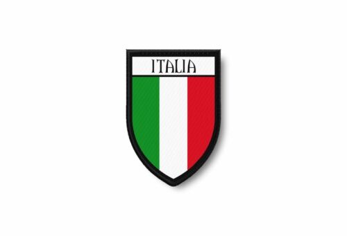 PATCH PATCHES EMBLEM IRON ON GLUE PRINT FLAG world crest italy italia 