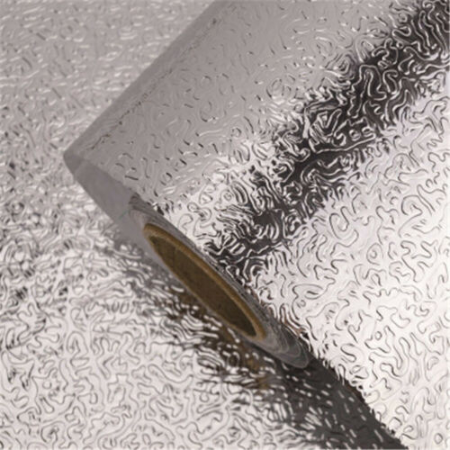Kitchen Oil Proof Self Adhesive Aluminum Foil Wall Stickers Waterproof Stickers