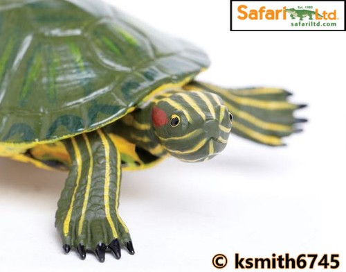 Safari Terrapin solido in plastica Toy Pet Animale Selvatico Zoo Stagno Tartaruga NUOVO *