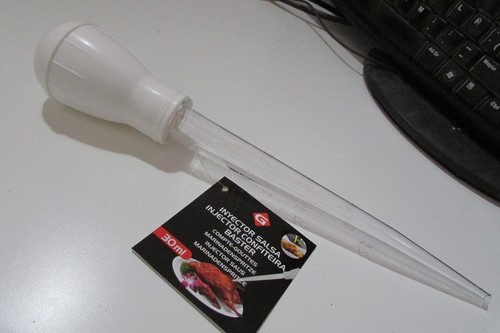 Inyector de salsa manual pipeta grande graduada salsas cocina
