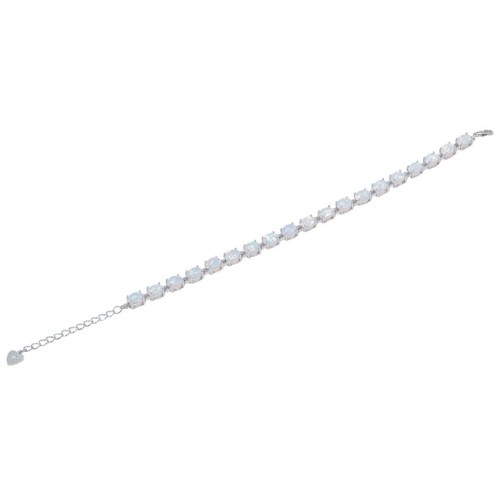 NEU effektvoller und eleganter 925 Silber Armband weißer Feueropal