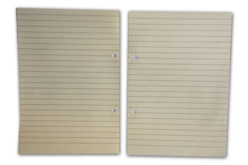 A5 LINDED  REFILL  LOOSE PAPERS 50 pages per Pk 148x210mm 2 holes. 