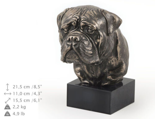 Bullmastif, dog bust marble statue, ArtDog Limited Edition, USA