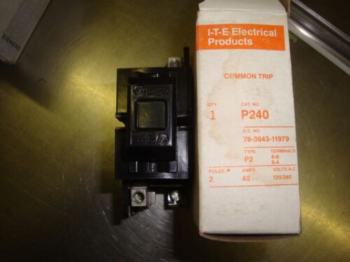 Details about  /  ITE SIEMENS GOULD  P240  BREAKER FREE SHIPPING LOT OF 1 NIB