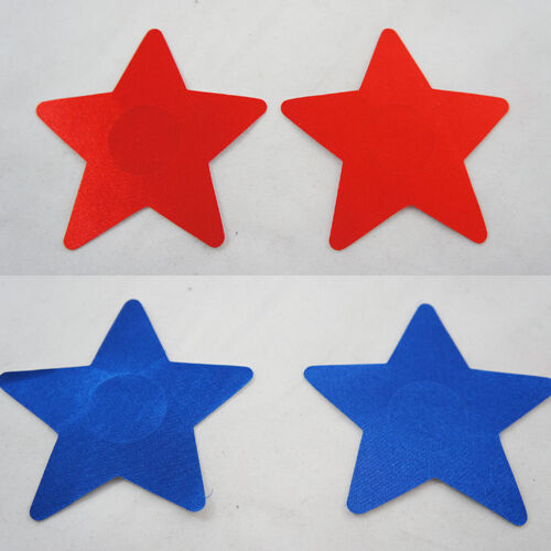 Adhesive Reusable Glittery Star Shaped Burlesque Nipple Pasties Breast Covers US 