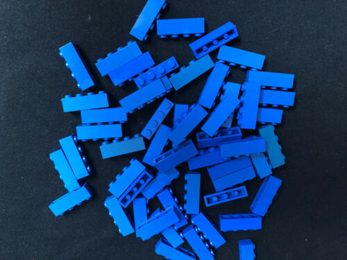 Lego 50x Basicsteine 1x4 Steine Bricks 3010 blau gebraucht